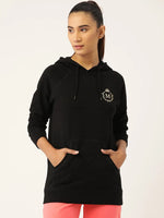 Front pocket hoodies in Black