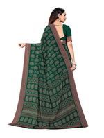 Vimla Women's Green Crepe Silk Uniform Saree with Blouse-5214_PM