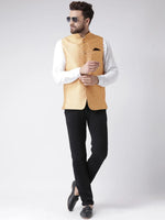 Hangup Men Standard Solid Men's Indian Wear-87AJacquardNehru