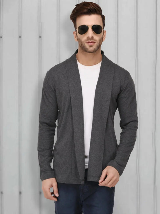 Rigo Open Cardigan Full Sleeve Shrug For Men-LC12171019-L