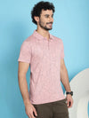 Venitian Men Double Mercerised Printed Polo Neck Onion T-Shirt for Men