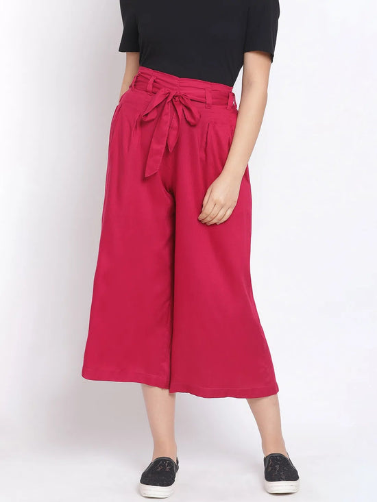 Berry Invention Women Tie Knot Culottes