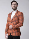 Hangup Men Standard Checkered Men Formalwear-D73CheckBlazer