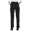 Smarty Pants Women's Cotton Lycra Straight Leg Black Color Formal Trouser