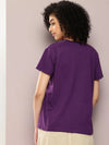 Dillinger Purple Graphic Boxy Regular T-Shirt-WMNCR534GRL-XS