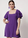 Purple Flare Dress