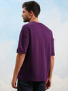 Dillinger Purple Graphic Oversized Drop shoulder T-shirt