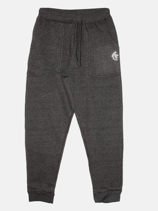 Solid Fleece Track Pant-AW23BTP014051