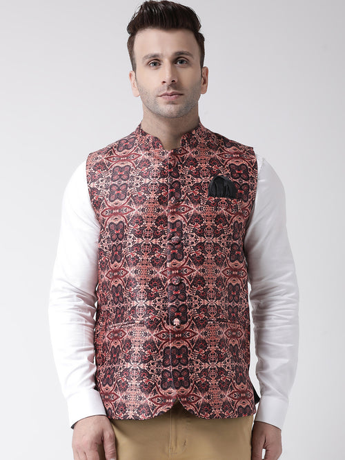 Hangup Men Standard Printed Men's Indian Wear-164A_Printed_Nehru