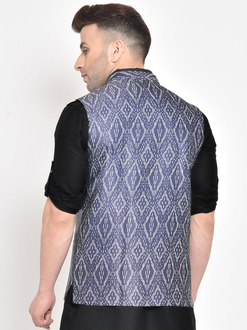 Hangup Men Standard Printed Men's Indian Wear-168A_Printed_Nehru