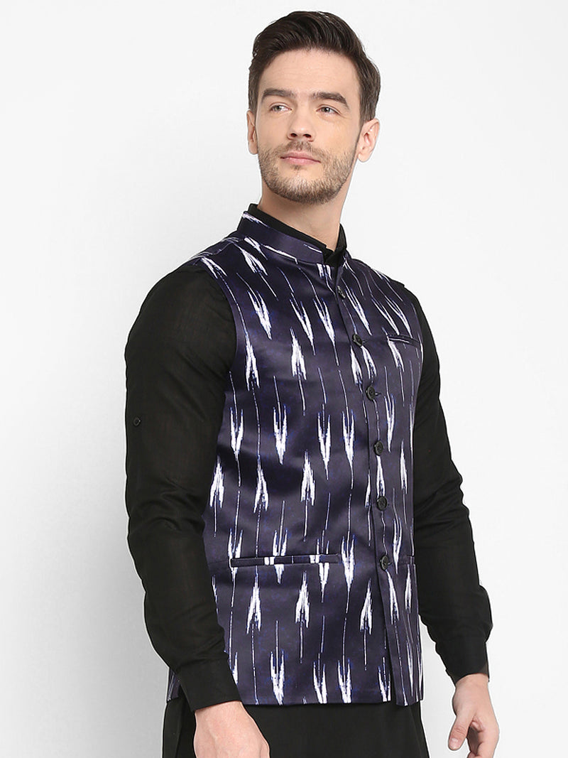 Hangup Men Standard Printed Men's Indian Wear-169A_PrintedDup_Nehru