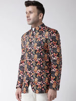 Hangup Men Standard Printed Men Formalwear-D130_5Button_Blazer