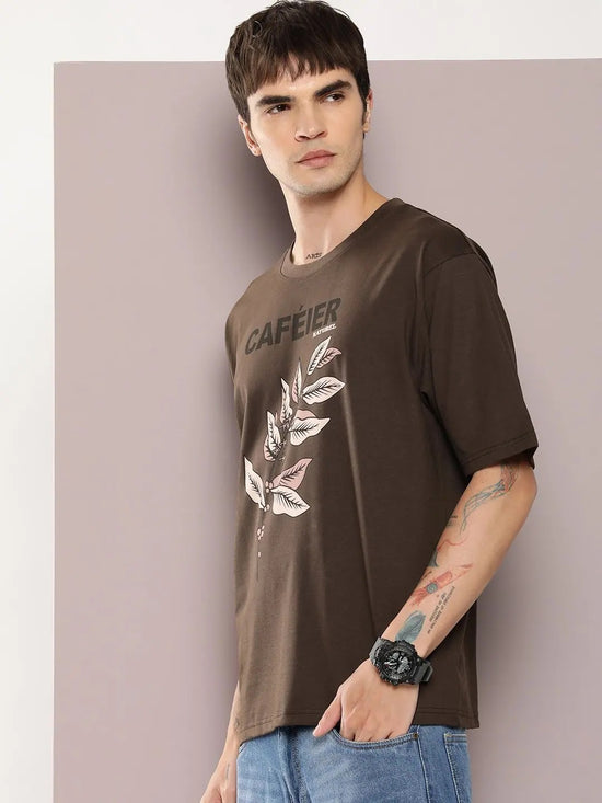 Dillinger Brown Graphic Oversized T-shirt-DLMOV278CHO-S