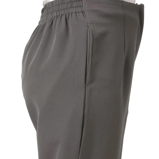 Smarty Pants Women's Cotton Lycra Ankle Length Grey Formal Trouser-SMPT-885B-S