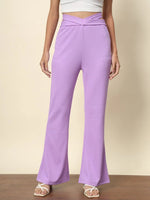 Purple Bell Bottom Trouser