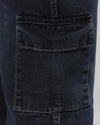 Retro Denim Jeans with 5 pockets-Grey