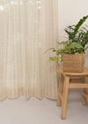 Dew 100% Sheer minimal curtain for Living room & bedroom - Light filtering - Cream - Pack of 1-230423019