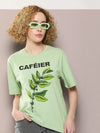 Dillinger Green Graphic Oversized T-Shirt-WMNCR473PGRN-XS