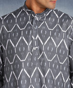 Hangup Men Standard Printed Men's Indian Wear-ST1011271_Grey_PrntLkurta