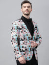 Hangup Men Standard Printed Men Formalwear-D153_2Button_Blazer