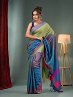 Multicolour Blended Silk Handwoven Soft Saree-MA50BSL01530143