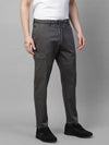 Genips Men's Grey Cotton Stretch Bahamas Cargo Fit Solid Cargo