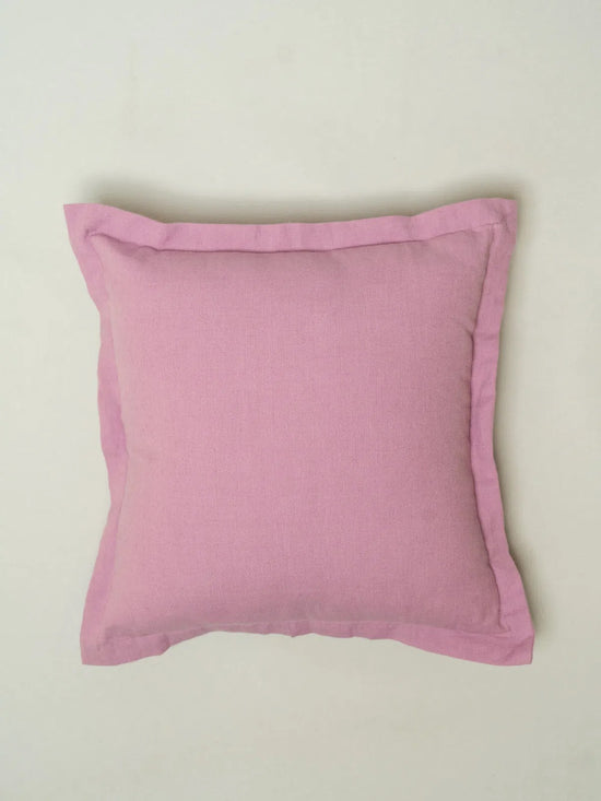 Solid Lavender 100% cotton plain cushion cover for sofa-230454023