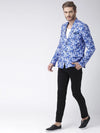 Hangup Men Standard Printed Men Formalwear-BlueCamo