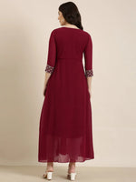 Women Magenta Solid Anarkali Kurta-SKC-3323-Magenta