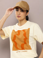 Dillinger Off White Graphic Oversized T-Shirt-WMNCR481WWHT-XS