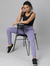 Women Lavender Solid Trackapant-AF-1723-Lavender