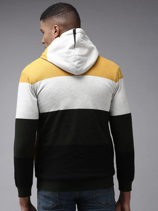 Men Multi Colourblock Sweatshirt-EX-5091-1-Multi