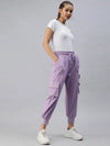 Women's Lavender Solid Joggers Track Pant-AF-1618-Lavender