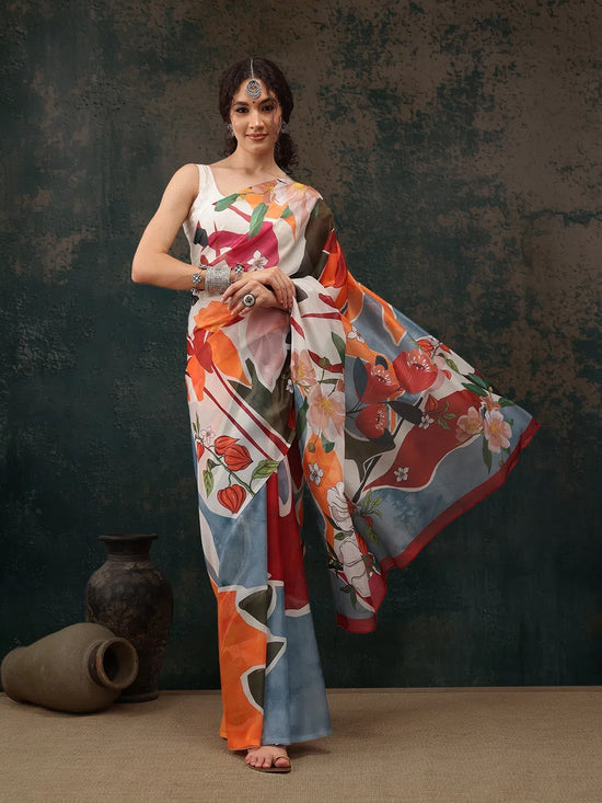 Vintage Aura Saree-SZ-JUHI-MULTI-2253