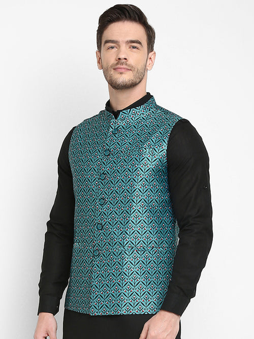 Hangup Men Standard Printed Men's Indian Wear-170A_Printed_Nehru