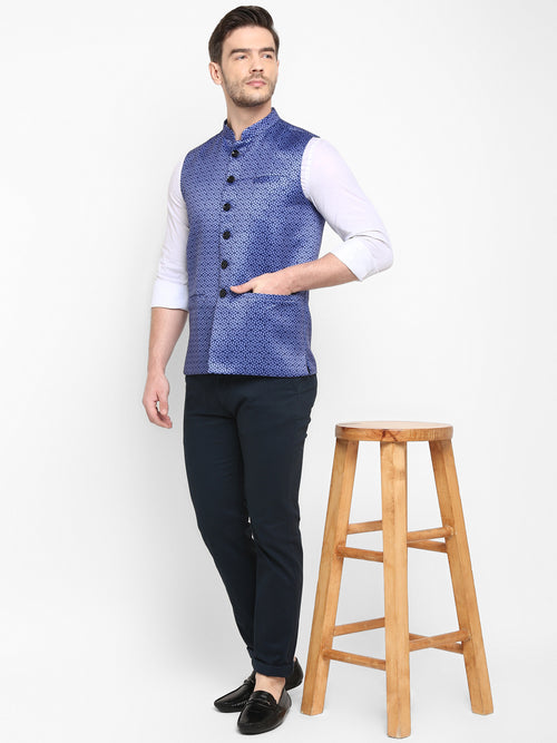 Hangup Men Standard Printed Men's Indian Wear-171A_Printed_Nehru