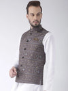 Hangup Men Standard Printed Men's Indian Wear-38APrintedNehru