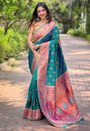 Suha Womens Fashion Ethnic Paithani Green Color Sarees-MLSHWSA1989GRN