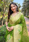 Suha Womens Fashion Ethnic Kanjeevaram Green Color Sarees-MLSHWSA1973GRN