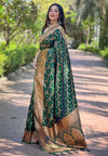 Suha Womens Fashion Ethnic Banarasi Green Color Sarees-MLSHWSA1862GRN