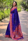 Suha Womens Fashion Ethnic Paithani Violet Color Sarees-MLSHWSA1875VLT