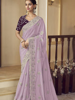 Womens Premium Fashion Ethnic Purple Color Saree-MLSHWSA2159PUP0ONE