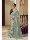 Womens Premium Fashion Ethnic Green Color Saree-MLSHWSA2160GRN0ONE