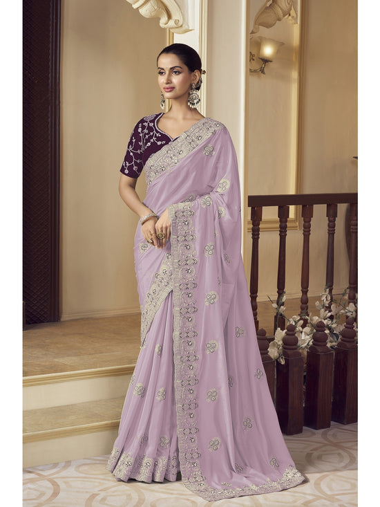 Womens Premium Fashion Ethnic Purple Color Saree-MLSHWSA2159PUP0ONE