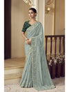 Womens Premium Fashion Ethnic Blue Color Saree-MLSHWSA2157BLU0ONE