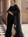 Womens Premium Fashion Ethnic Black Color Saree-MLSHWSA2145BLK0ONE