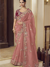 Womens Premium Fashion Ethnic Pink Color Saree-MLSHWSA2136PNK0ONE