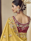 Womens Premium Fashion Ethnic Yellow Color Saree-MLSHWSA2135YLW0ONE