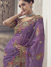 Womens Premium Fashion Ethnic Purple Color Saree-MLSHWSA2106PUP0ONE