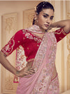 Womens Premium Fashion Ethnic Pink Color Saree-MLSHWSA2069PNK0ONE